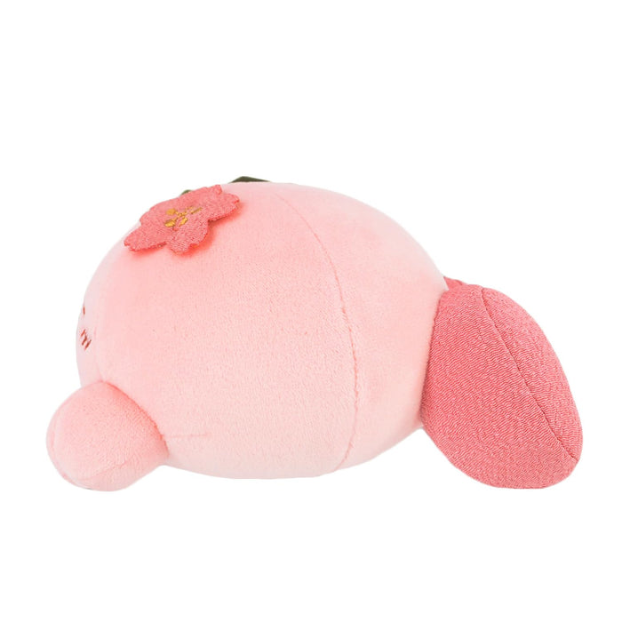 Sanei Boeki Kirby Sakuramochi Plush Toy S Fluffy Japanese Collection 12x15x9cm-Kiichin - The #1 Place for Japanese Goods in Your Hand!