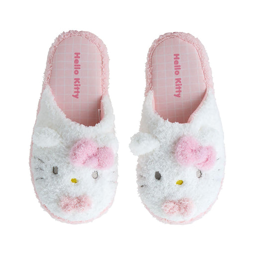 Sanrio Hello Kitty Face-Shaped Slippers 25cm Plush Comfort Footwear-Kiichin - The #1 Place for Japanese Goods in Your Hand!