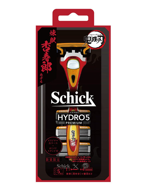 Schick Hydro 5 Premium Rengoku Model Razor +4 Blades Stand & Can Case Demon Slayer-Kiichin - The #1 Place for Japanese Goods in Your Hand!