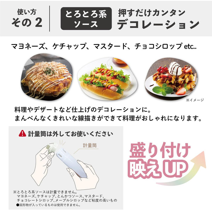 Lakkunne Taiwa ME-400SW-BK 360ml 5-Cavity Condiment Bottle with Dispensers