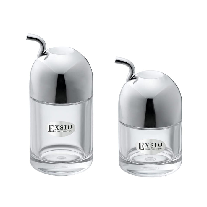 Daiwa Exio M Ex-2 Soy Sauce Dispenser Silver 110Ml Anti-Drip Made in Japan