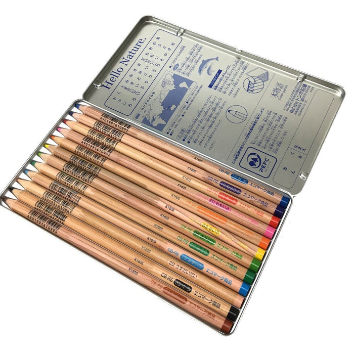 Tombow Hello Nature 12-Color Dolphin Series Colored Pencils Set-Kiichin - The #1 Place for Japanese Goods in Your Hand!