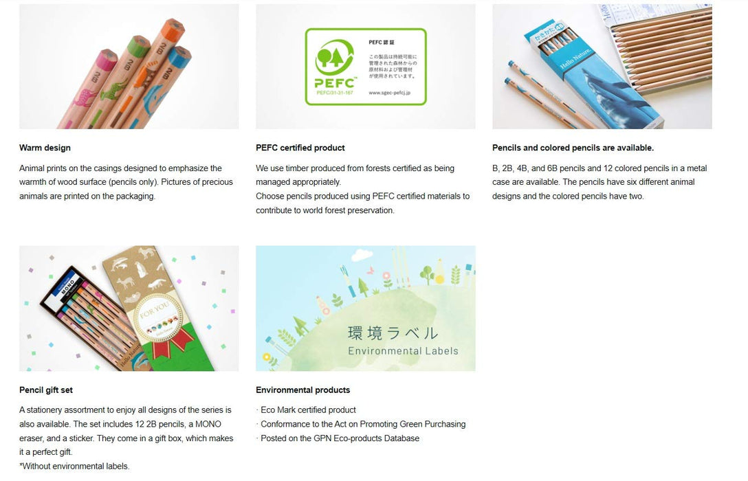 Tombow Hello Nature 12-Color Dolphin Series Colored Pencils Set-Kiichin - The #1 Place for Japanese Goods in Your Hand!