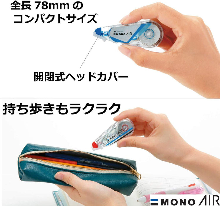 Tombow Mono Air Correction Tape Clear Lime 5mm - TBW Ct-Ca5C62-Kiichin - The #1 Place for Japanese Goods in Your Hand!