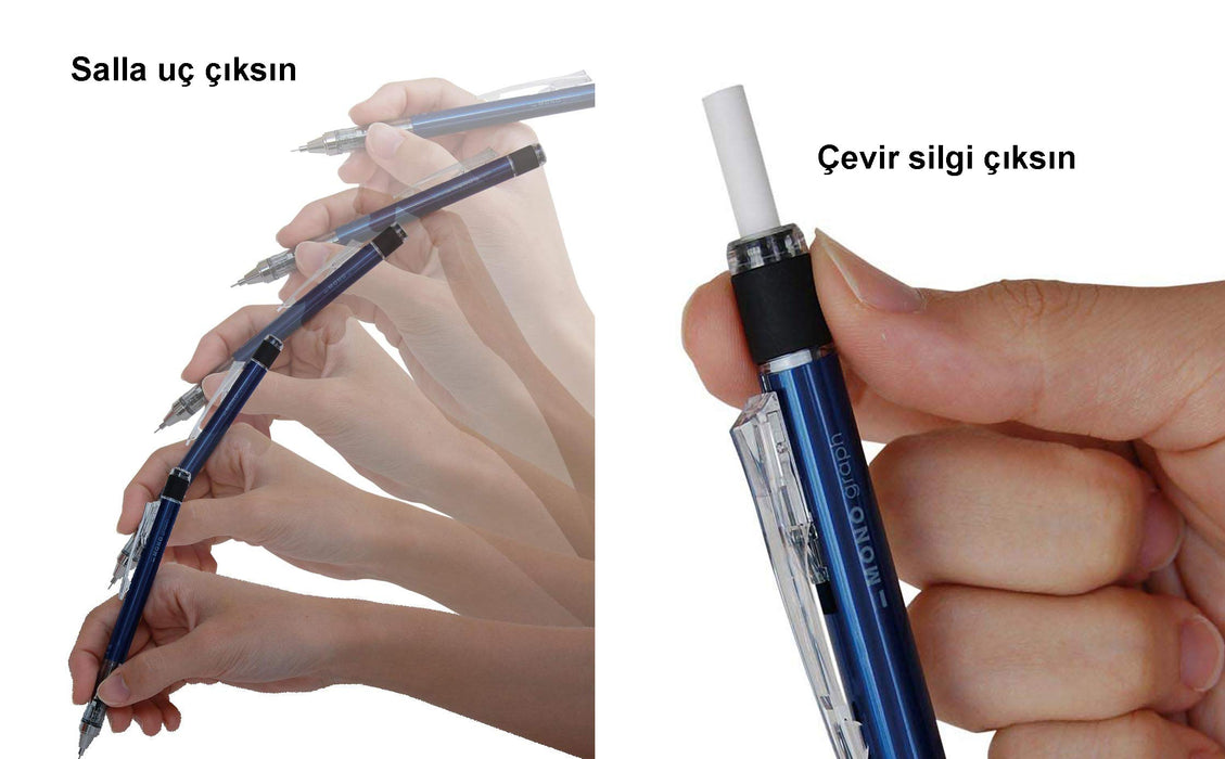 Tombow Neon Green Monograph Mechanical Pencil 0.5mm - DPA-134E-Kiichin - The #1 Place for Japanese Goods in Your Hand!