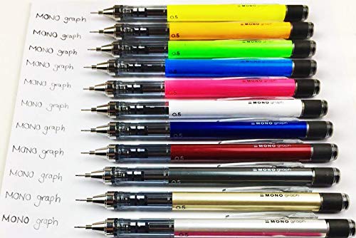 Tombow Neon Green Monograph Mechanical Pencil 0.5mm - DPA-134E-Kiichin - The #1 Place for Japanese Goods in Your Hand!