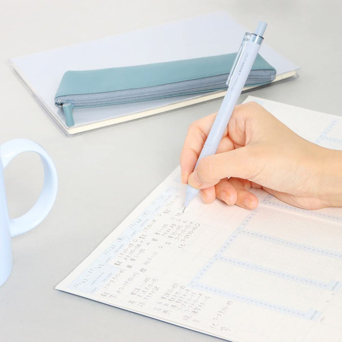 Tombow Monograph Light Mechanical Pencil Set Grayish Blue 0.5mm with Replacement Eraser & Sharpen Lead-Kiichin - The #1 Place for Japanese Goods in Your Hand!