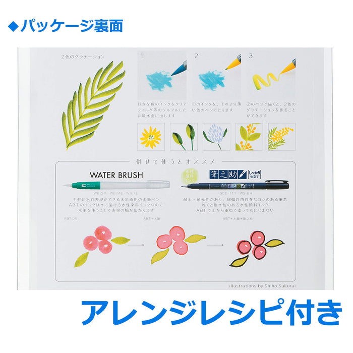 Tombow Botanical Set AB-T6CBT 6-Color Dual Brush Pencil Brush Pen-Kiichin - The #1 Place for Japanese Goods in Your Hand!