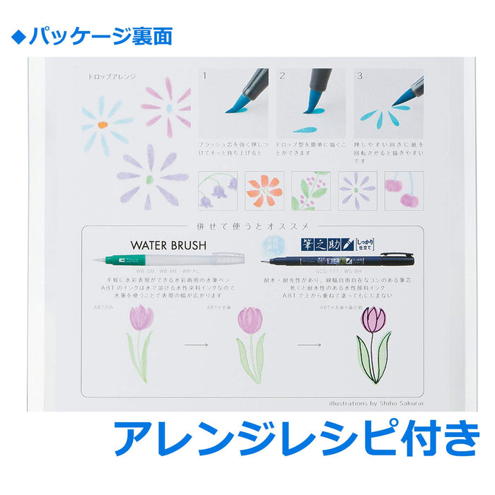 Tombow Dual Brush Pen Set 6 Vibrant Colors - Fancy AB-T6CFN Pencil Brush Pen-Kiichin - The #1 Place for Japanese Goods in Your Hand!