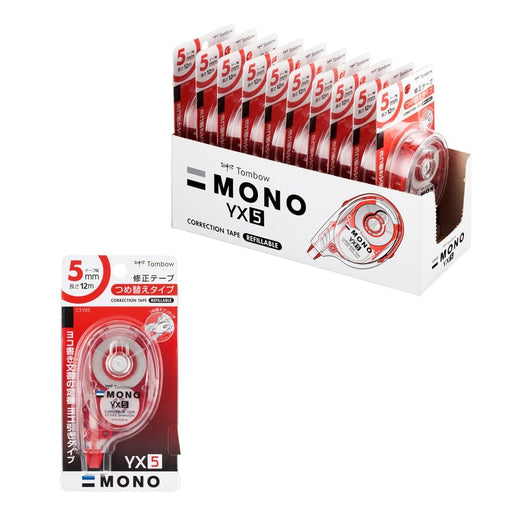 Tombow Mono Correction Tape 5mm Pack of 10 Pencils - Ct-Yx5-10P-Kiichin - The #1 Place for Japanese Goods in Your Hand!