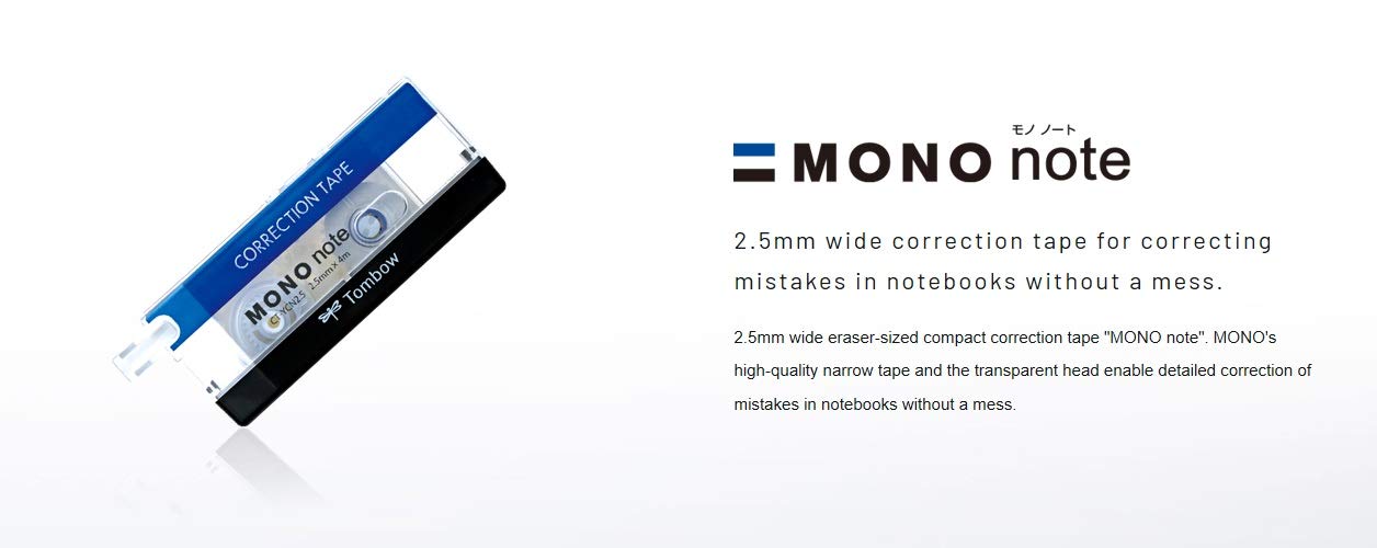 Tombow Mononote Correction Tape Blue Pencil Compatible - Ct-Ycn2.5C41 Model-Kiichin - The #1 Place for Japanese Goods in Your Hand!