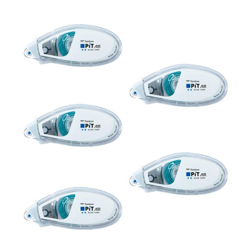 Tombow Mini White Pencil Glue Tape Pit Air 6mm x 10m Pack of 5-Kiichin - The #1 Place for Japanese Goods in Your Hand!