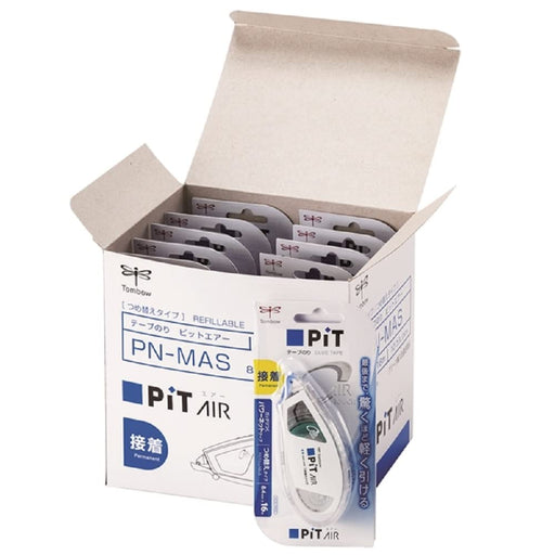 Tombow Glue Tape Pencil Pit Air Refill Type 8.4mm x16M 10 Pack PN-MAS-10P-Kiichin - The #1 Place for Japanese Goods in Your Hand!