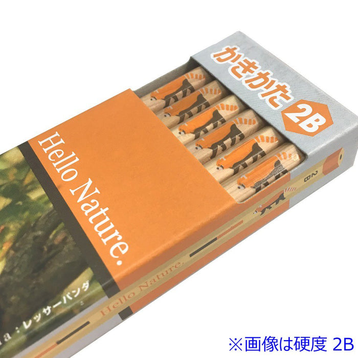 Tombow Hello Nature B Red Panda Drawing Pencil Pack of 12-Kiichin - The #1 Place for Japanese Goods in Your Hand!
