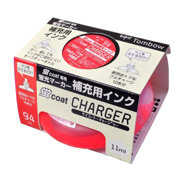 Tombow Firefly Coat Red Ink Highlighter Pen & Pencil Charger Refill Wa-Ri94-Kiichin - The #1 Place for Japanese Goods in Your Hand!