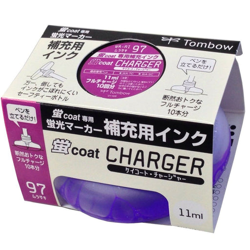 Tombow Highlighter Pen with Firefly Coat and Purple Ink Refill - Wa-Ri97 Pencil-Kiichin - The #1 Place for Japanese Goods in Your Hand!