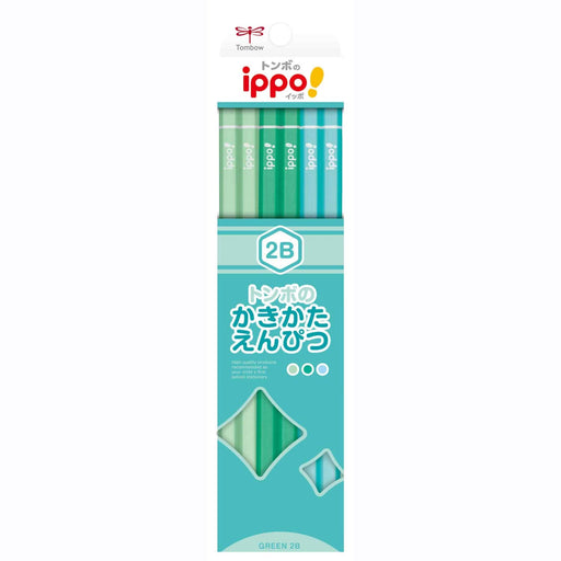 Tombow Ippo Drawing Pencil 2B in Plain Green Art & Sketching Tool Kb-Kpn04-Kiichin - The #1 Place for Japanese Goods in Your Hand!