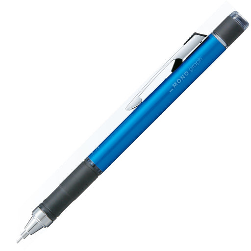 Tombow Mono Monograph Light Blue Mechanical Pencil with Rubber Grip-Kiichin - The #1 Place for Japanese Goods in Your Hand!