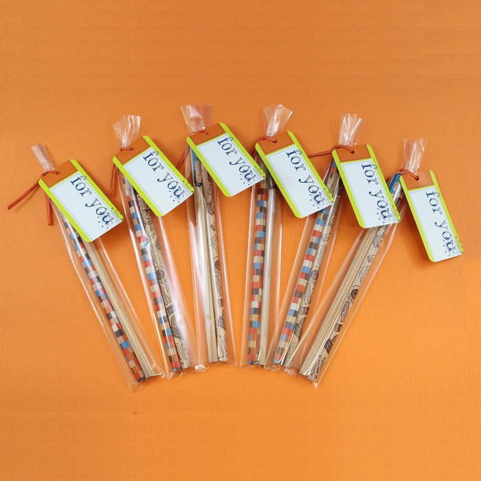 Tombow 2B Small Drawing Pencil with Light Blue Pattern - Wood Story Gift Edition-Kiichin - The #1 Place for Japanese Goods in Your Hand!