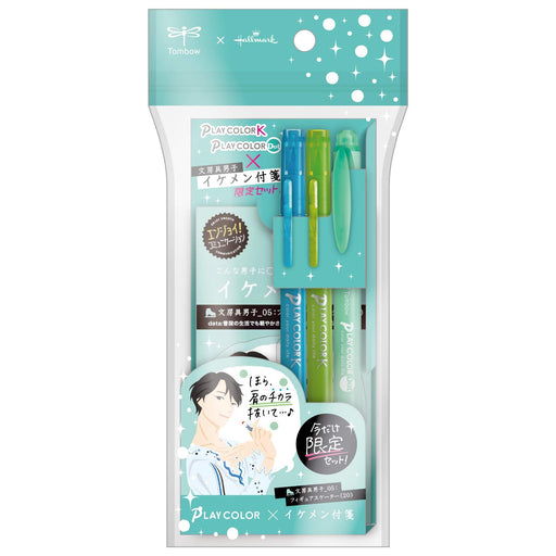 Tombow Signature Water-Based 3 Color Set Pen with Sticky Note - GCF-311PE-Kiichin - The #1 Place for Japanese Goods in Your Hand!