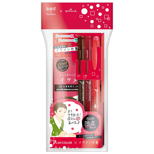 Tombow 3-Color Play Signature Pen Set with Sticky Notes Ideal for Teachers Gcf-311Pf-Kiichin - The #1 Place for Japanese Goods in Your Hand!