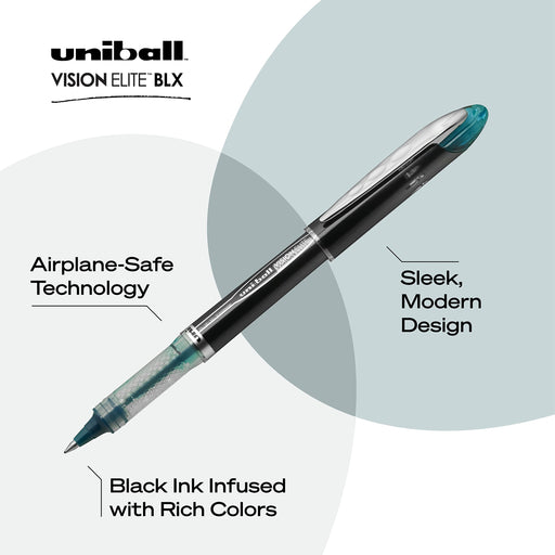 Mitsubishi Pencil Uni-Ball Vision Elite 12-Count Rollerball Pen with BLX Infusion-Kiichin - The #1 Place for Japanese Goods in Your Hand!