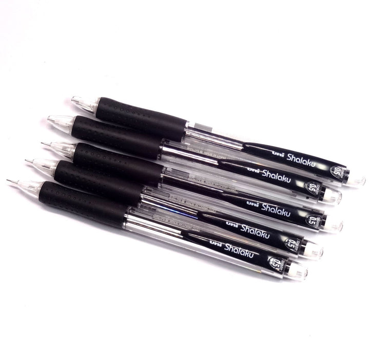 Mitsubishi Pencil Uniball Sharaku Mechanical Pencil 0.5mm Black Body Pack of 5-Kiichin - The #1 Place for Japanese Goods in Your Hand!