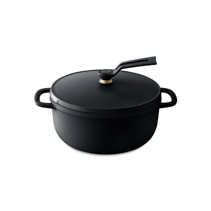 Vermicular 18cm Black Premium Cast Iron Pot Waterless Cooking Oven Safe