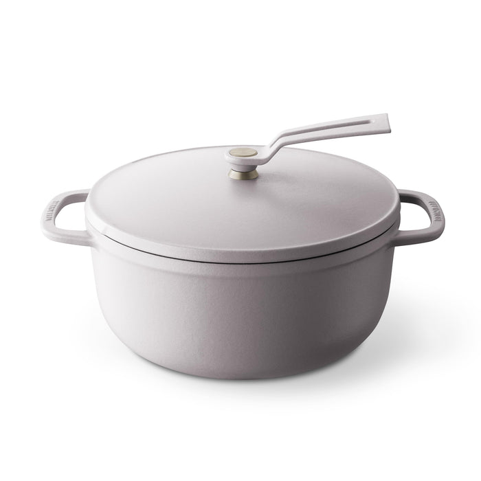 Vermicular 22Cm Cast Iron Enamel Pot Matte Pink Waterless Cooking Oven Pot