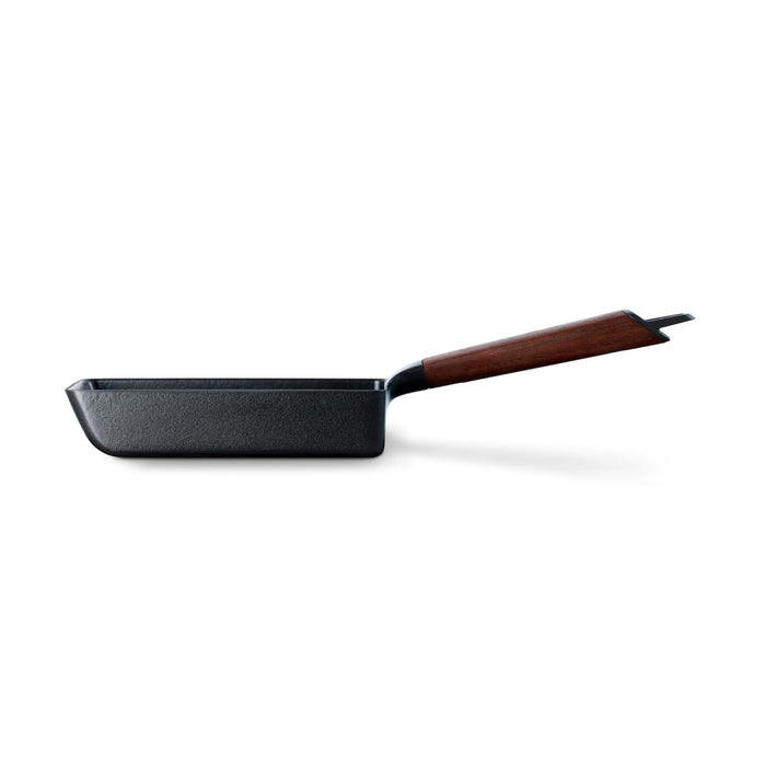 Vermicular Cast Iron Egg & Toast Pan Walnut Gas/IH Compatible with Recipe Book
