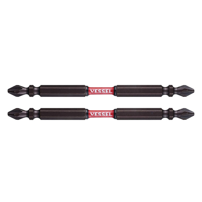 Vessel 40V Sakisbo Torsion Bit Set Double Head +2 X 4 X 110mm 2 Pieces - SST142110-Kiichin - The #1 Place for Japanese Goods in Your Hand!