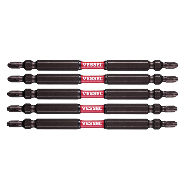 Vessel 40V Double Ended Bit Set Slim Torsion 4.5x110mm 5 Pieces-Kiichin - The #1 Place for Japanese Goods in Your Hand!