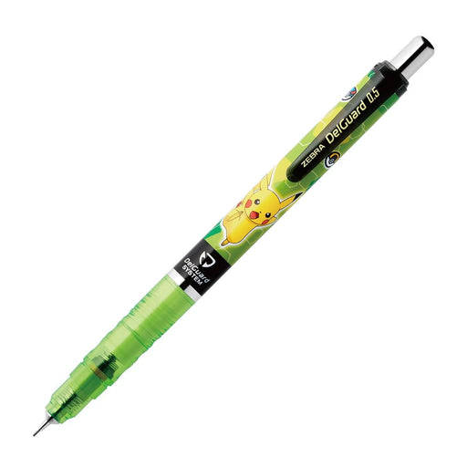 Zebra Pikachu 0.5mm Delguard Mechanical Pencil in Light Green Pokemon Edition-Kiichin - The #1 Place for Japanese Goods in Your Hand!