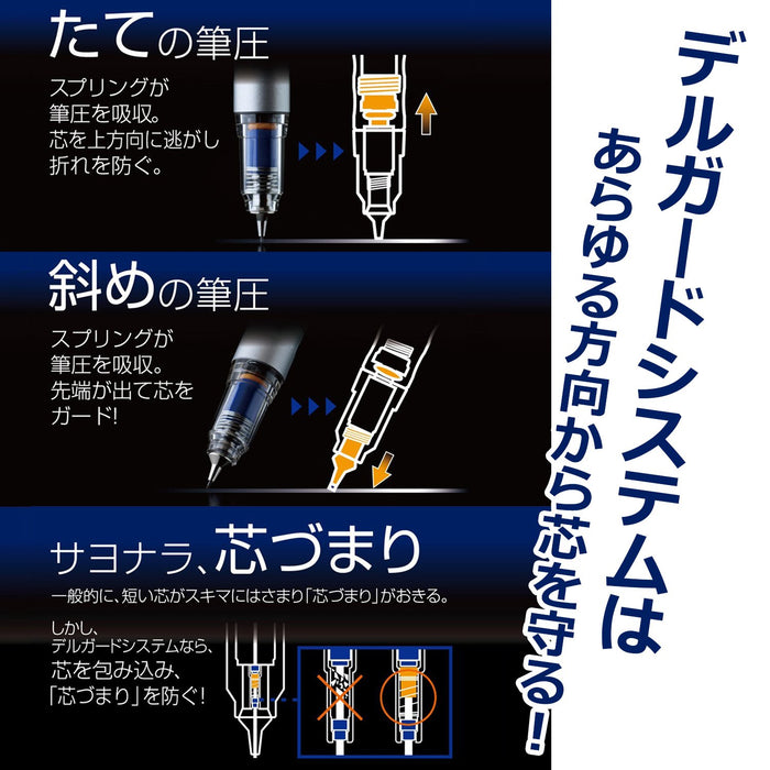 Zebra Delguard Type Lx 0.5 Mechanical Pencil Limited Metallic Red Edition-Kiichin - The #1 Place for Japanese Goods in Your Hand!