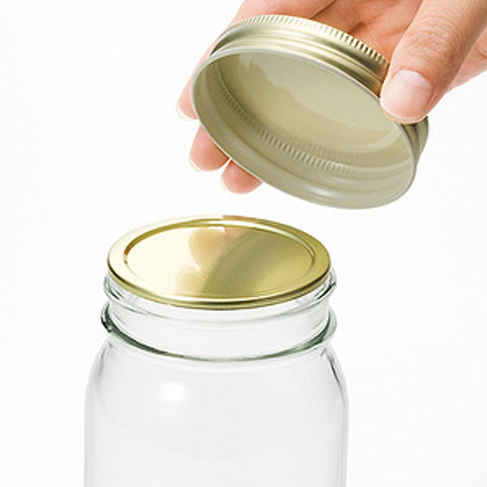 Aderia 375Ml Double Cap Glass Container Set of 6 - Made in Japan-Kiichin - The #1 Place for Japanese Goods in Your Hand!