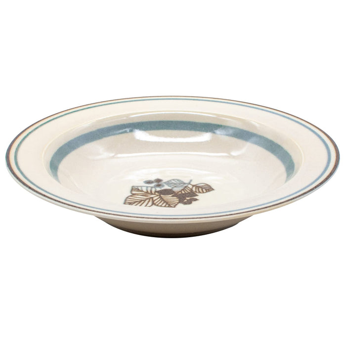 Aito Anyware Bowl Plate L 21cm Feuille Leaf Blue Gray Mino Ware 111045-Kiichin - The #1 Place for Japanese Goods in Your Hand!