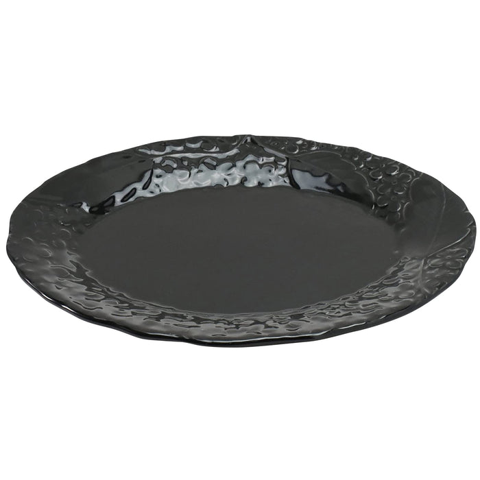 : Aito Lien Oval Plate Dish S 18x14cm Black Mino Ware Japan 267906-Kiichin - The #1 Place for Japanese Goods in Your Hand!