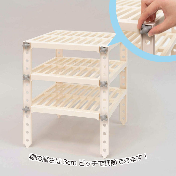 Belca 3 Tier Kitchen Storage Rack - 37X30X40Cm White PS-485-Kiichin - The #1 Place for Japanese Goods in Your Hand!