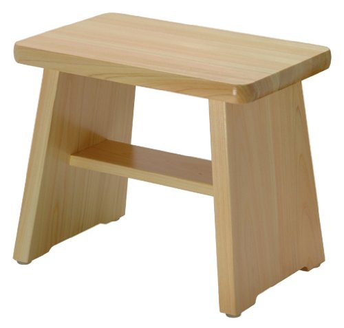 Daiwa Industry Japan Hinoki Wood Bath Chair 30Cm Deluxe, Mildew Resistant & Water Repellent-Kiichin - The #1 Place for Japanese Goods in Your Hand!