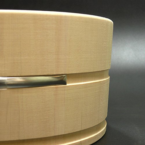 Daiwa Industry Hinoki Wood Bucket 24x10cm - Water Repellent, Mildew Resistant, Stainless Steel Hoop-Kiichin - The #1 Place for Japanese Goods in Your Hand!