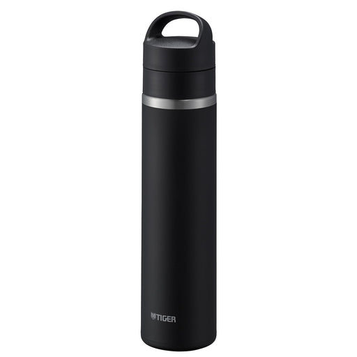 Tiger Thermos 600ml Vacuum Insulated Carbon Steel Beer Bottle w/Handle & Holder MKB-T060KK Black-Kiichin - The #1 Place for Japanese Goods in Your Hand!