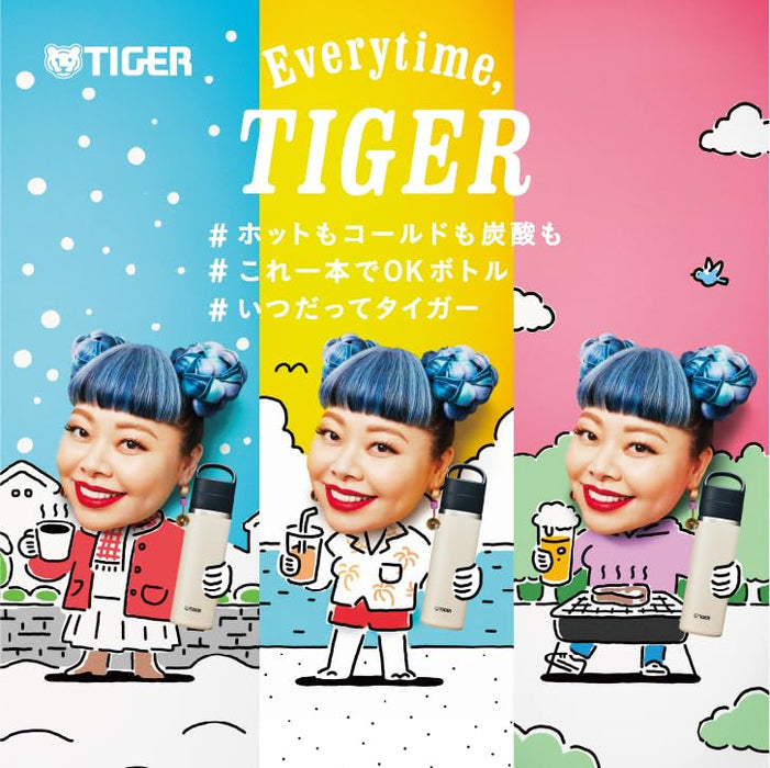 Tiger Thermos T060Al 600ml Vacuum Insulated Navy Bottle-Kiichin - The #1 Place for Japanese Goods in Your Hand!