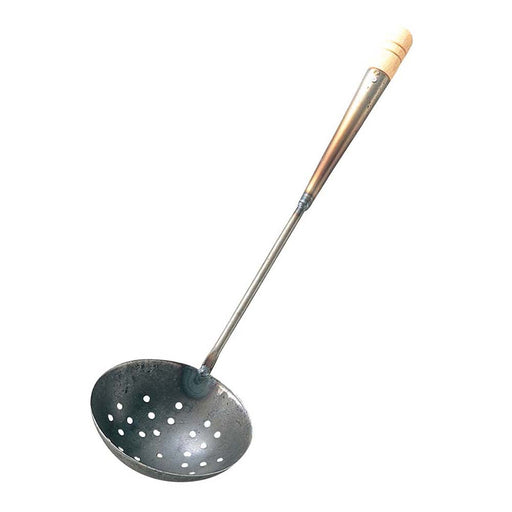 Ebm Iron Small Perforated Wok Ladle - Efficient Kitchen Tool-Kiichin - The #1 Place for Japanese Goods in Your Hand!