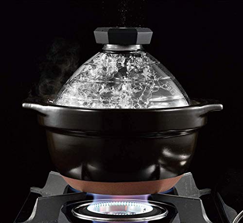 Hario Rice Pot 2-3 Cup GNR-200-B Glass Lid-Kiichin - The #1 Place for Japanese Goods in Your Hand!