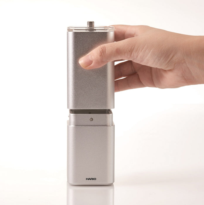 Hario Prism Silver Coffee Mill MSA-2-SV | Made in Japan-Kiichin - The #1 Place for Japanese Goods in Your Hand!