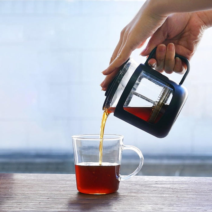 Hario CafePress U Heat Resistant Glass 300ml CPU-2-B Black-Kiichin - The #1 Place for Japanese Goods in Your Hand!