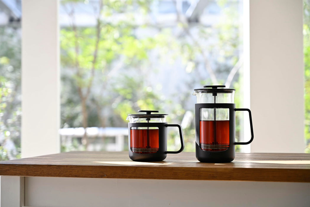 Hario CafePress U Heat Resistant Glass 300ml CPU-2-B Black-Kiichin - The #1 Place for Japanese Goods in Your Hand!