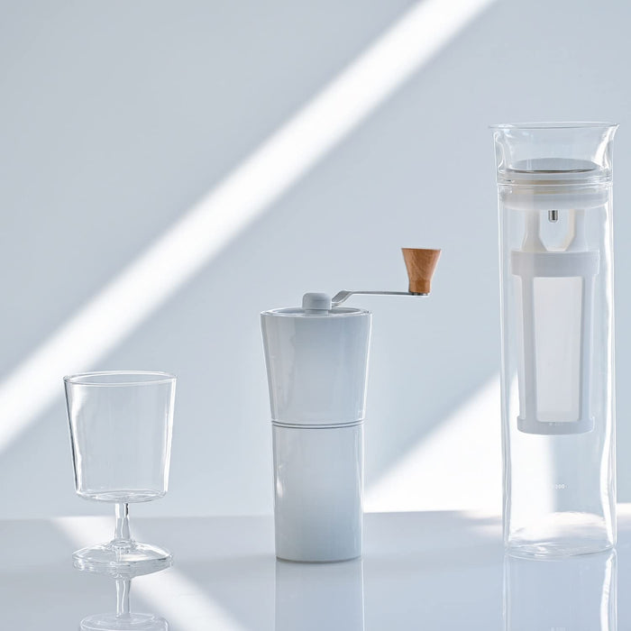 Hario Ceramic Coffee Grinder 30G White Arita Ware Japan - S-Ccg-2-W-Kiichin - The #1 Place for Japanese Goods in Your Hand!