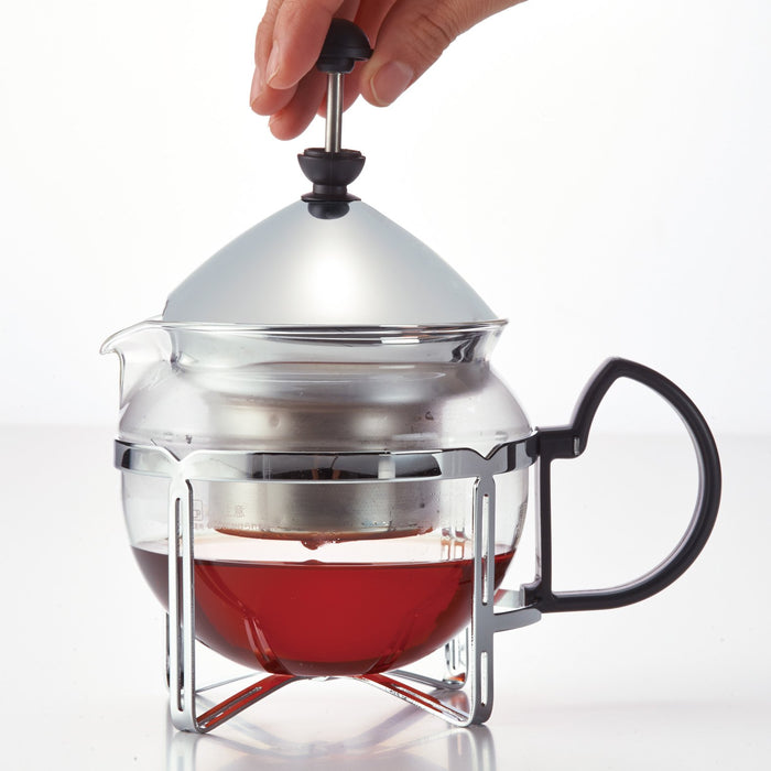 Hario Chan-4Sv Silver 4-Person Teapot-Kiichin - The #1 Place for Japanese Goods in Your Hand!