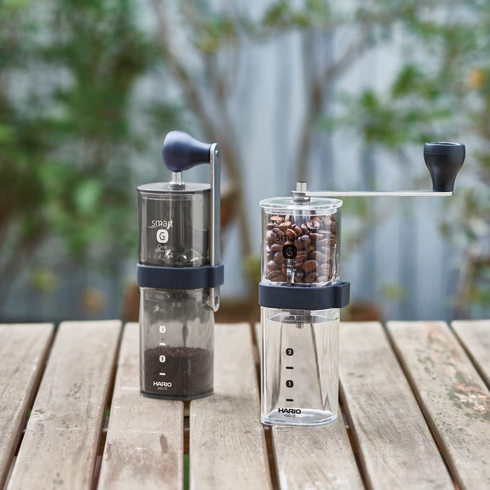 Hario Coffee Mill Smart G Clear - Japan - Msg-2-T Premium Coffee Grinder for Enhanced User Experience-Kiichin - The #1 Place for Japanese Goods in Your Hand!